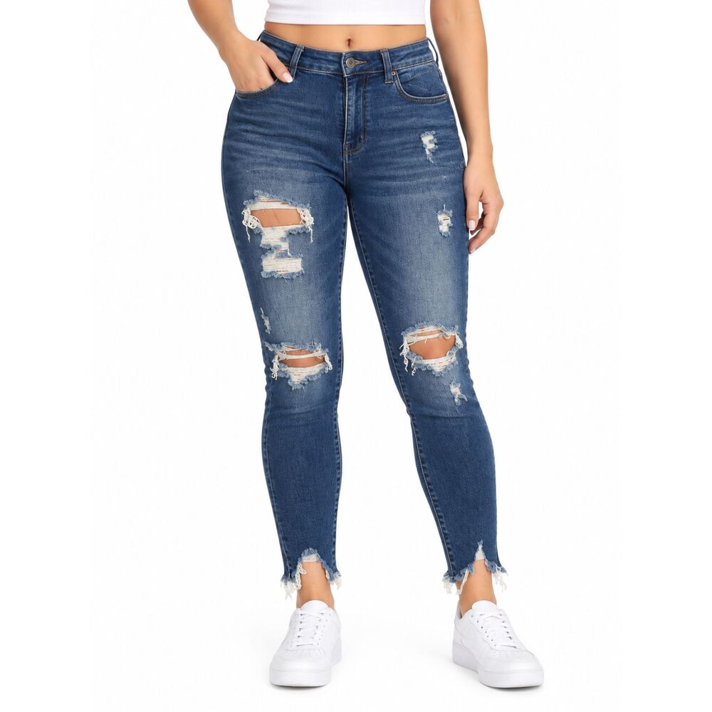 American Eagle Women’s Distressed Stretch Skinny Jeans | Size 6 Regular
